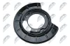 Spritzblech, Bremsscheibe Hinterachse links Hinterachse rechts NTY HTO-ME-029