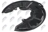 Spritzblech, Bremsscheibe Vorderachse links NTY HTO-ME-043 Bild Spritzblech, Bremsscheibe Vorderachse links NTY HTO-ME-043
