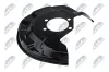 Spritzblech, Bremsscheibe Hinterachse links NTY HTO-NS-009