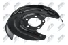 Spritzblech, Bremsscheibe Hinterachse links NTY HTO-VW-000