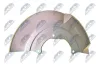 Spritzblech, Bremsscheibe Vorderachse links NTY HTO-VW-012