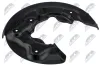 Spritzblech, Bremsscheibe Hinterachse links NTY HTO-VW-075
