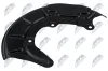 Spritzblech, Bremsscheibe Vorderachse links NTY HTO-WW-071