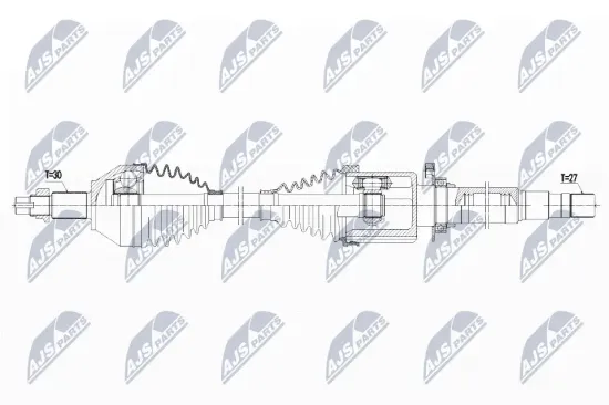 Antriebswelle Vorderachse rechts NTY NPW-AR-010 Bild Antriebswelle Vorderachse rechts NTY NPW-AR-010
