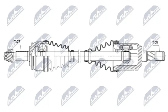 Antriebswelle Vorderachse links NTY NPW-AR-044 Bild Antriebswelle Vorderachse links NTY NPW-AR-044