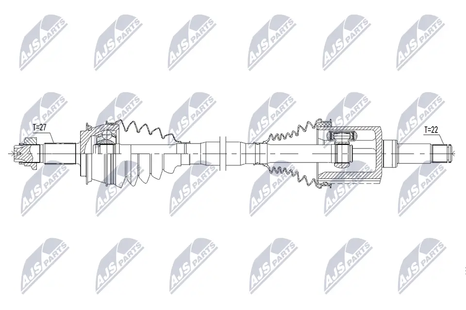 Antriebswelle Vorderachse rechts NTY NPW-AR-048