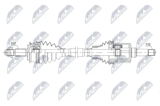 Antriebswelle Vorderachse rechts NTY NPW-AR-048 Bild Antriebswelle Vorderachse rechts NTY NPW-AR-048