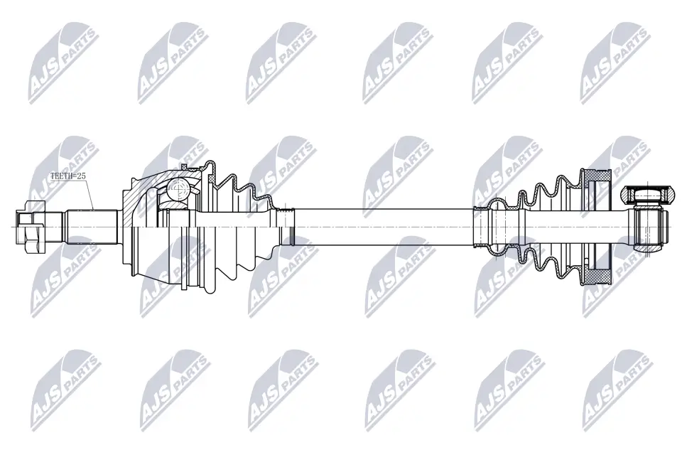 Antriebswelle Vorderachse rechts NTY NPW-AR-051