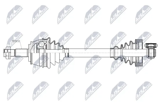 Antriebswelle Vorderachse rechts NTY NPW-AR-051 Bild Antriebswelle Vorderachse rechts NTY NPW-AR-051