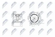 Gelenksatz, Antriebswelle Vorderachse Vorderachse links Vorderachse rechts getriebeseitig NTY NPW-AU-003