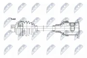 Antriebswelle Vorderachse Vorderachse links Vorderachse rechts NTY NPW-AU-008