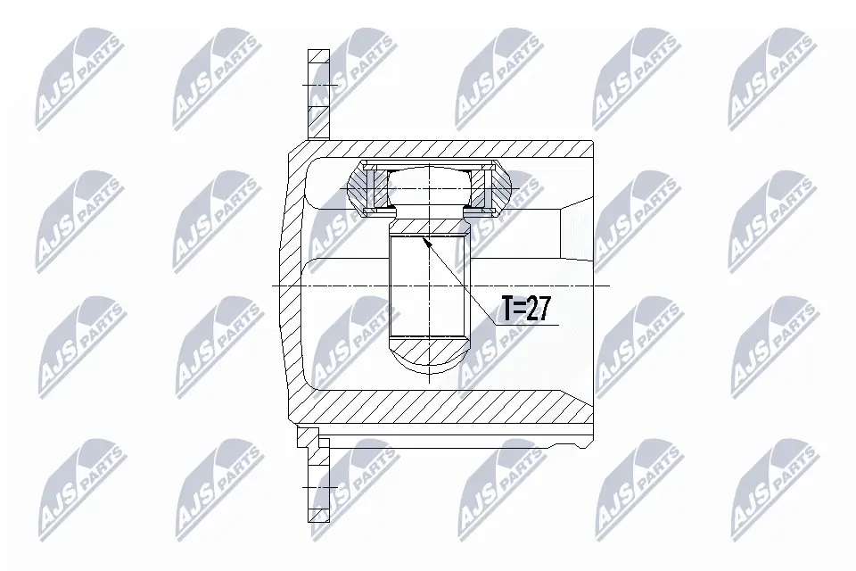 Gelenksatz, Antriebswelle Vorderachse Vorderachse links Vorderachse rechts NTY NPW-AU-010
