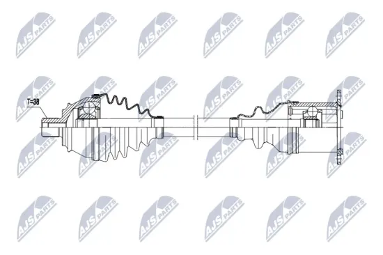 Antriebswelle Vorderachse links NTY NPW-AU-055 Bild Antriebswelle Vorderachse links NTY NPW-AU-055