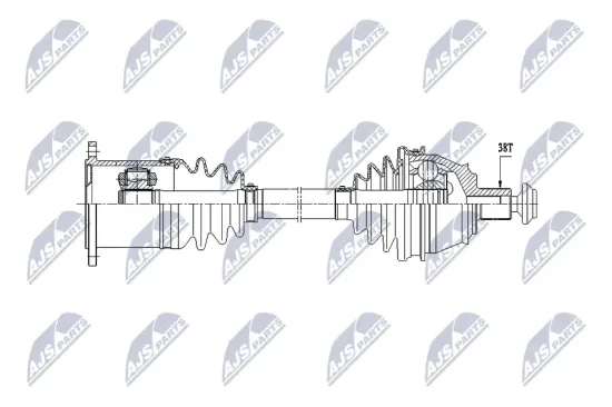 Antriebswelle Vorderachse rechts NTY NPW-CH-064 Bild Antriebswelle Vorderachse rechts NTY NPW-CH-064