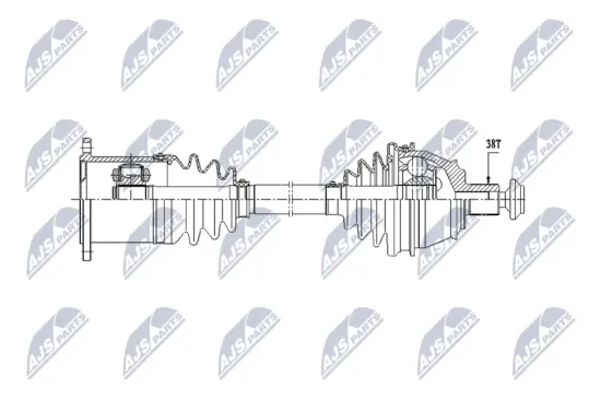 Antriebswelle Vorderachse links NTY NPW-AU-071 Bild Antriebswelle Vorderachse links NTY NPW-AU-071