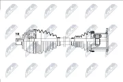 Antriebswelle Vorderachse links NTY NPW-AU-077