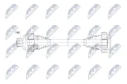 Antriebswelle Hinterachse rechts NTY NPW-AU-084