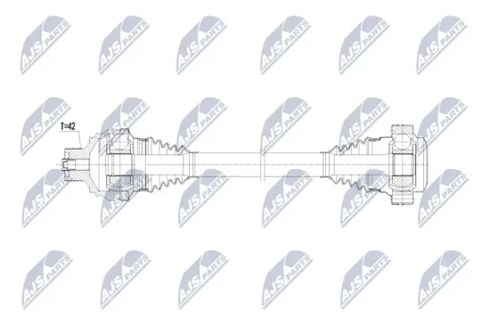 Antriebswelle Hinterachse rechts NTY NPW-AU-084 Bild Antriebswelle Hinterachse rechts NTY NPW-AU-084