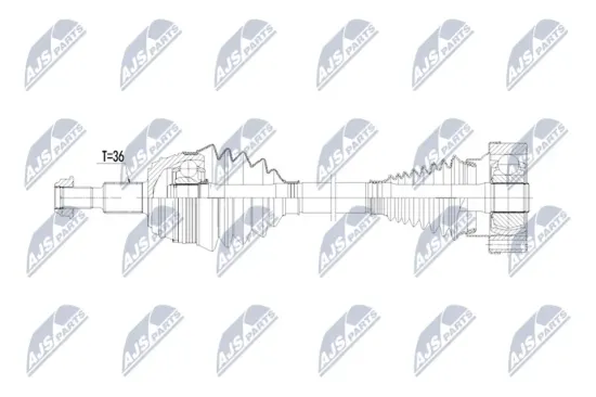 Antriebswelle Hinterachse links NTY NPW-AU-087 Bild Antriebswelle Hinterachse links NTY NPW-AU-087