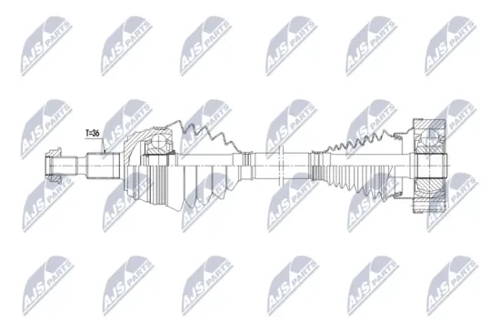 Antriebswelle Hinterachse rechts NTY NPW-AU-088 Bild Antriebswelle Hinterachse rechts NTY NPW-AU-088
