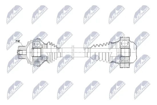 Antriebswelle Hinterachse links NTY NPW-AU-089 Bild Antriebswelle Hinterachse links NTY NPW-AU-089