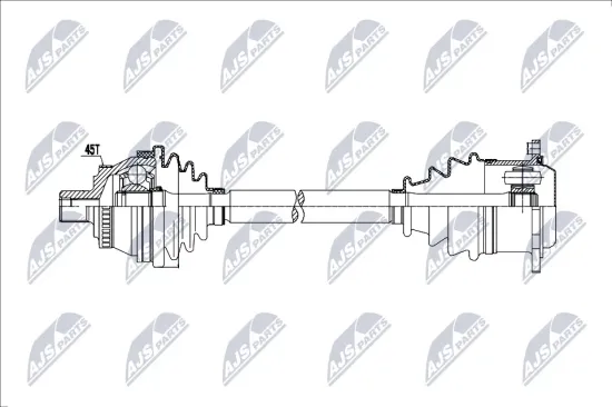 Antriebswelle Vorderachse rechts NTY NPW-AU-091 Bild Antriebswelle Vorderachse rechts NTY NPW-AU-091