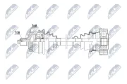 Antriebswelle Hinterachse links Hinterachse rechts NTY NPW-AU-108