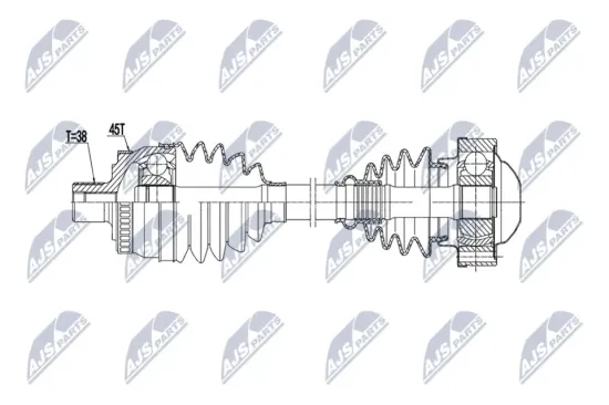 Antriebswelle Vorderachse rechts NTY NPW-AU-110 Bild Antriebswelle Vorderachse rechts NTY NPW-AU-110