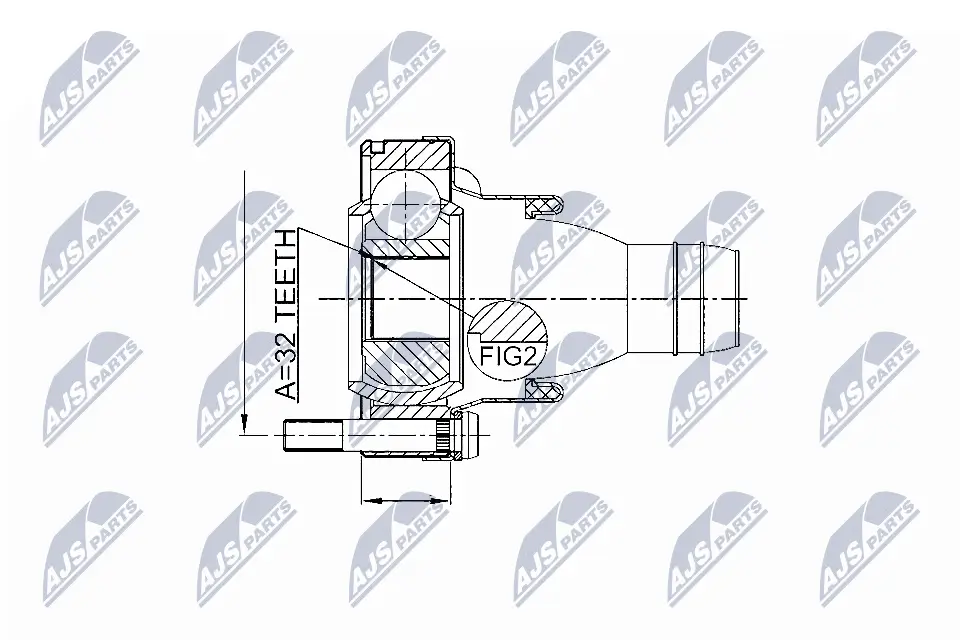 Gelenk, Gelenkwelle hinten NTY NPW-BM-002