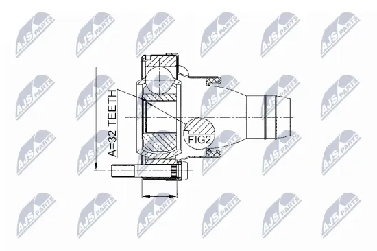 Gelenk, Gelenkwelle hinten NTY NPW-BM-002 Bild Gelenk, Gelenkwelle hinten NTY NPW-BM-002