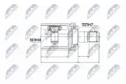 Gelenksatz, Antriebswelle Vorderachse links NTY NPW-BM-011