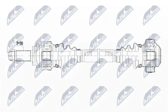 Antriebswelle Hinterachse links NTY NPW-BM-038 Bild Antriebswelle Hinterachse links NTY NPW-BM-038