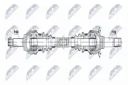 Antriebswelle Hinterachse rechts NTY NPW-BM-041