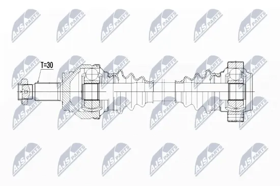 Antriebswelle Hinterachse rechts NTY NPW-BM-043 Bild Antriebswelle Hinterachse rechts NTY NPW-BM-043