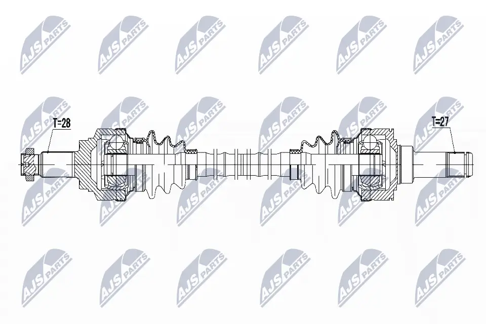 Antriebswelle Hinterachse rechts NTY NPW-BM-052