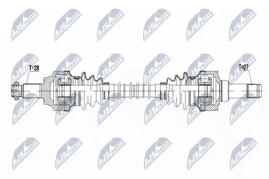 Antriebswelle Hinterachse rechts NTY NPW-BM-052 Bild Antriebswelle Hinterachse rechts NTY NPW-BM-052