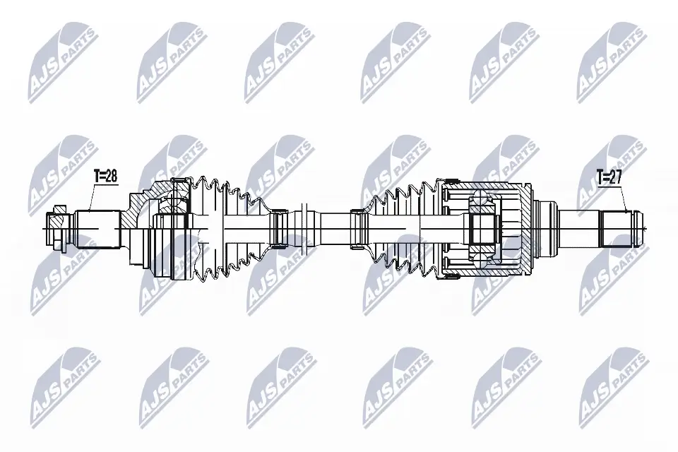 Antriebswelle Hinterachse links NTY NPW-BM-053