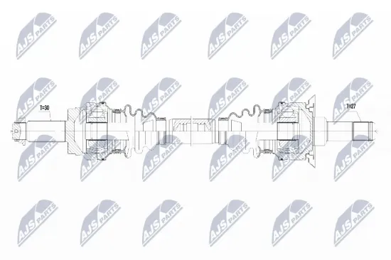 Antriebswelle Vorderachse links NTY NPW-CT-053 Bild Antriebswelle Vorderachse links NTY NPW-CT-053