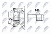 Gelenksatz, Antriebswelle Hinterachse Hinterachse links Hinterachse rechts NTY NPW-BM-070