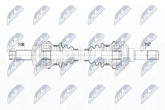 Antriebswelle Hinterachse rechts NTY NPW-BM-077 Bild Antriebswelle Hinterachse rechts NTY NPW-BM-077