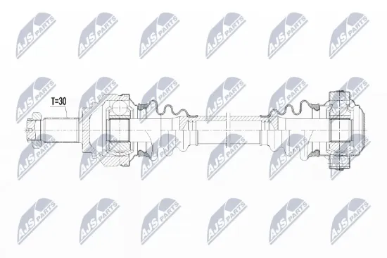 Antriebswelle Hinterachse links NTY NPW-BM-083 Bild Antriebswelle Hinterachse links NTY NPW-BM-083