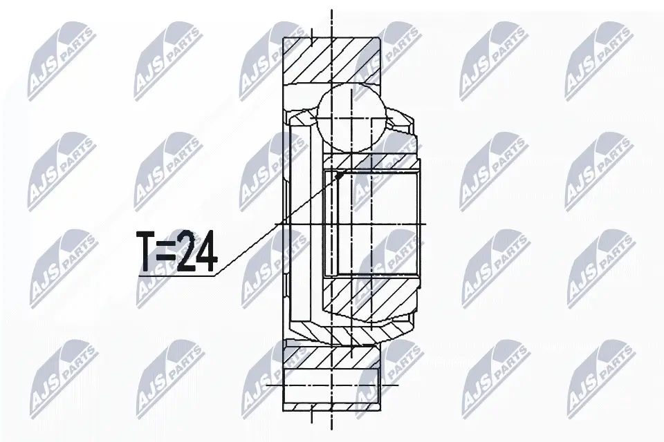 Gelenksatz, Antriebswelle Hinterachse Hinterachse links Hinterachse rechts NTY NPW-BM-088
