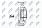 Gelenksatz, Antriebswelle Vorderachse rechts NTY NPW-CT-072