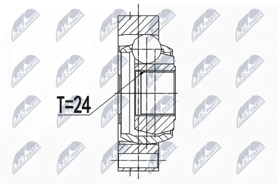 Gelenksatz, Antriebswelle Hinterachse Hinterachse links Hinterachse rechts NTY NPW-BM-088 Bild Gelenksatz, Antriebswelle Hinterachse Hinterachse links Hinterachse rechts NTY NPW-BM-088
