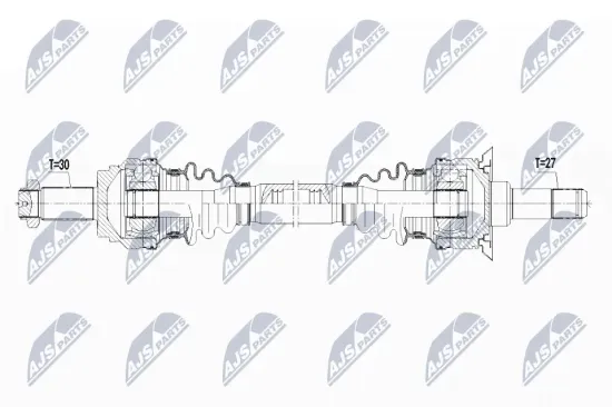 Antriebswelle Hinterachse links NTY NPW-BM-091 Bild Antriebswelle Hinterachse links NTY NPW-BM-091