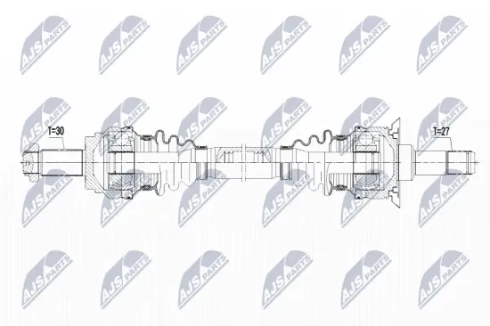 Antriebswelle Hinterachse rechts NTY NPW-BM-093 Bild Antriebswelle Hinterachse rechts NTY NPW-BM-093