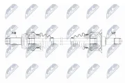 Antriebswelle Hinterachse rechts NTY NPW-BM-097