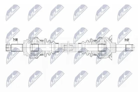 Antriebswelle Hinterachse links NTY NPW-BM-101 Bild Antriebswelle Hinterachse links NTY NPW-BM-101