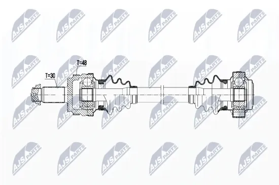 Antriebswelle Hinterachse rechts NTY NPW-BM-107 Bild Antriebswelle Hinterachse rechts NTY NPW-BM-107