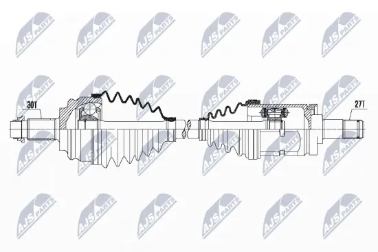 Antriebswelle Vorderachse links NTY NPW-BM-115 Bild Antriebswelle Vorderachse links NTY NPW-BM-115